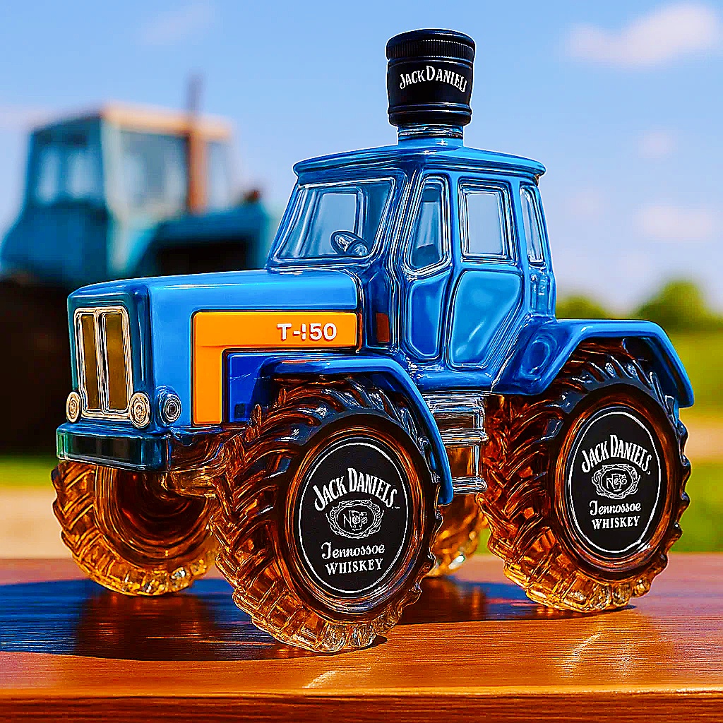 Classic Komsomolsk T-150 whisky bottle