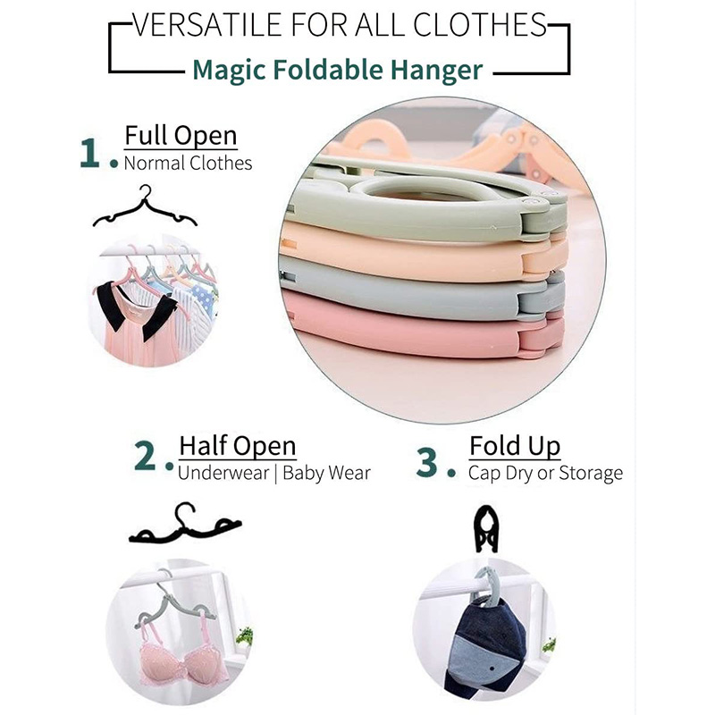 （🔥Today SAVE 50% Off)-Retractable Portable Travel Hanger-5 Sets Get 3 FREE & FREE SHIPPING