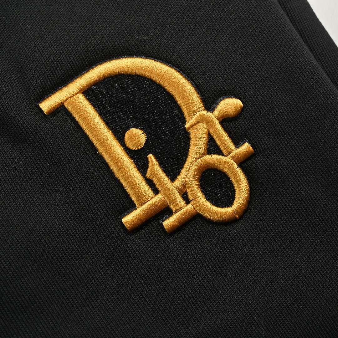 Dior 24Fw cotton trousers with CD and pocket logo embroidery