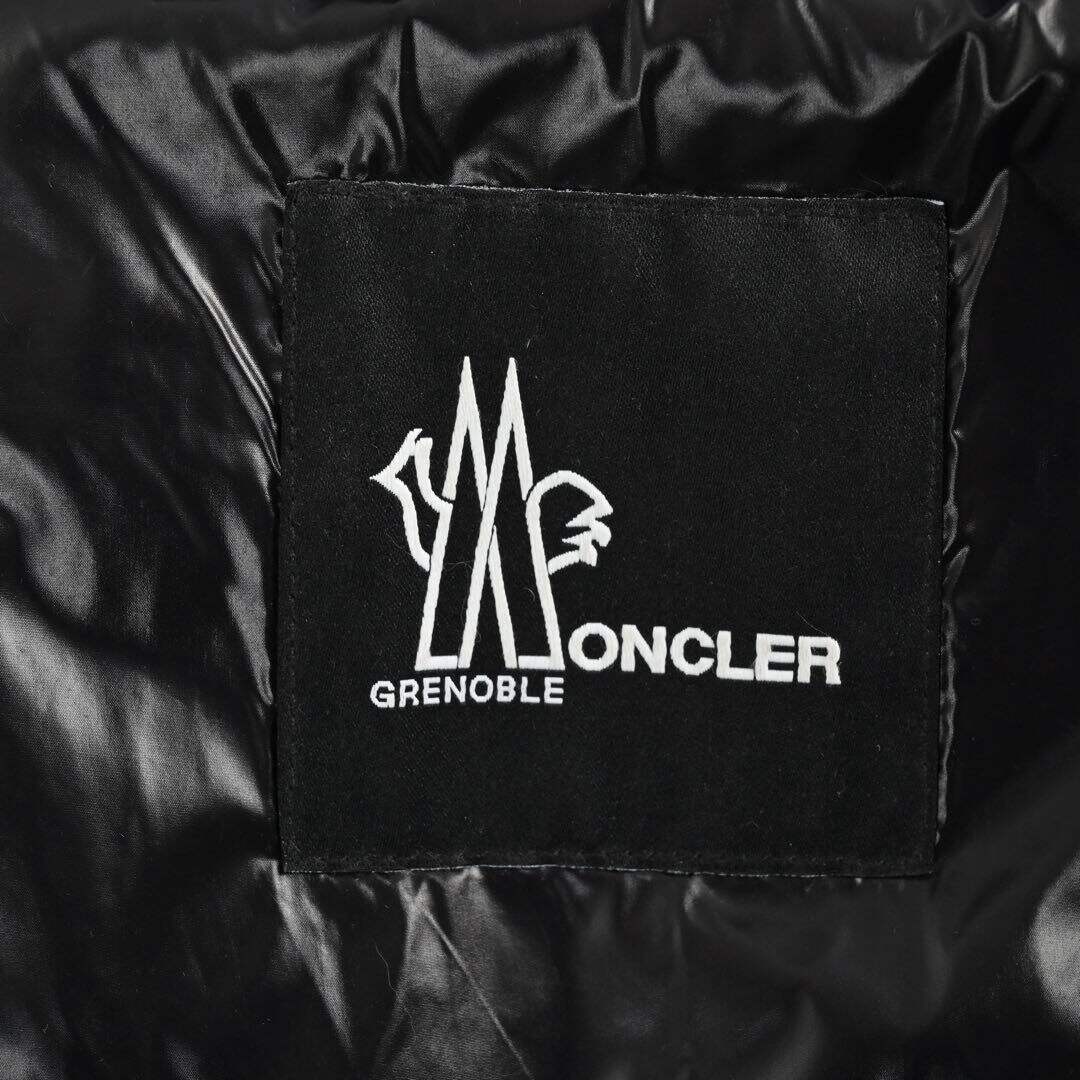Moncler hooded ski down jacket with large chest and arm logo