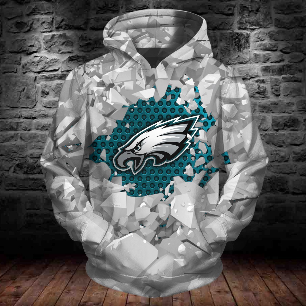 EAGLES HOODIE 3D ICE20