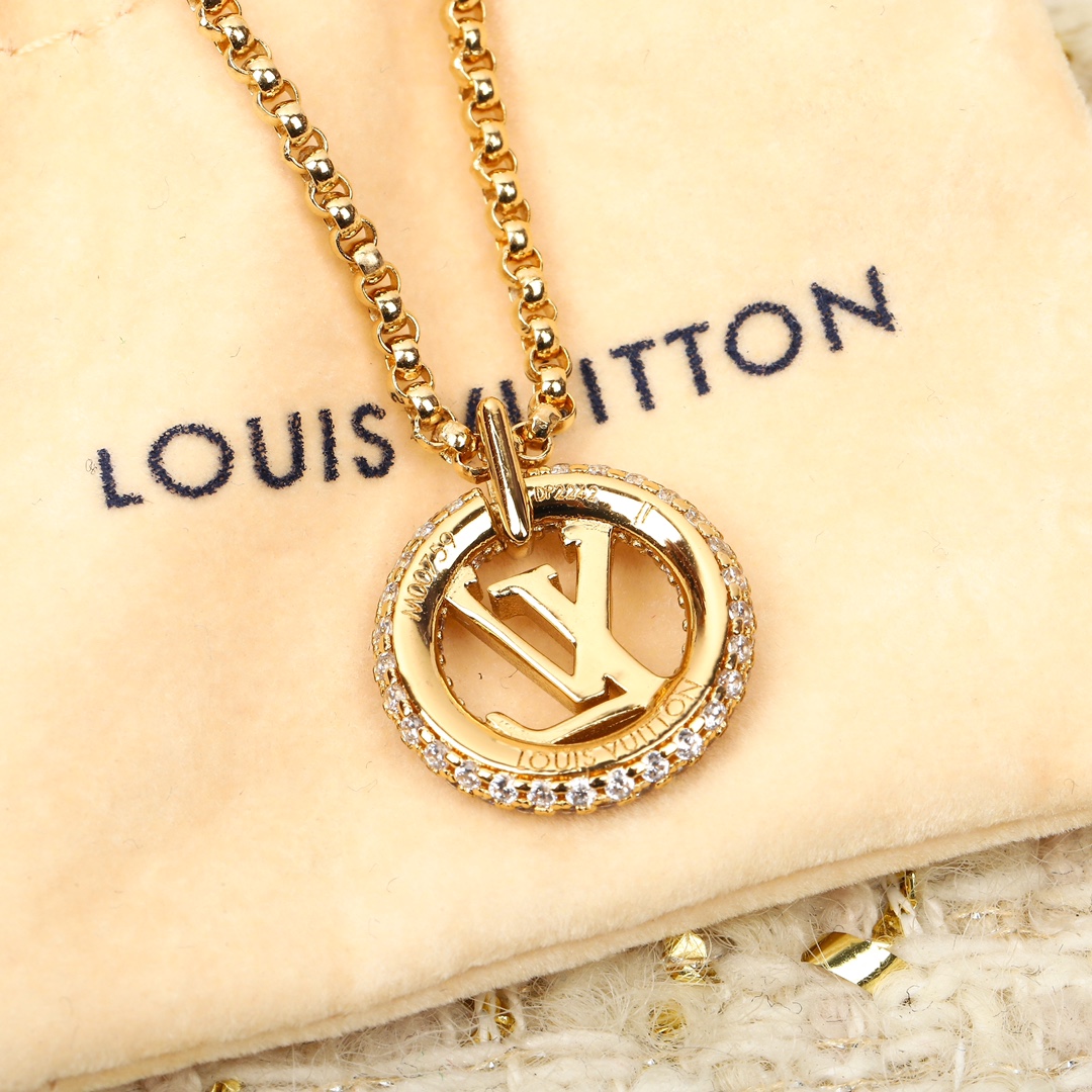 Louis Vuitton Alphabet Diamond Necklace