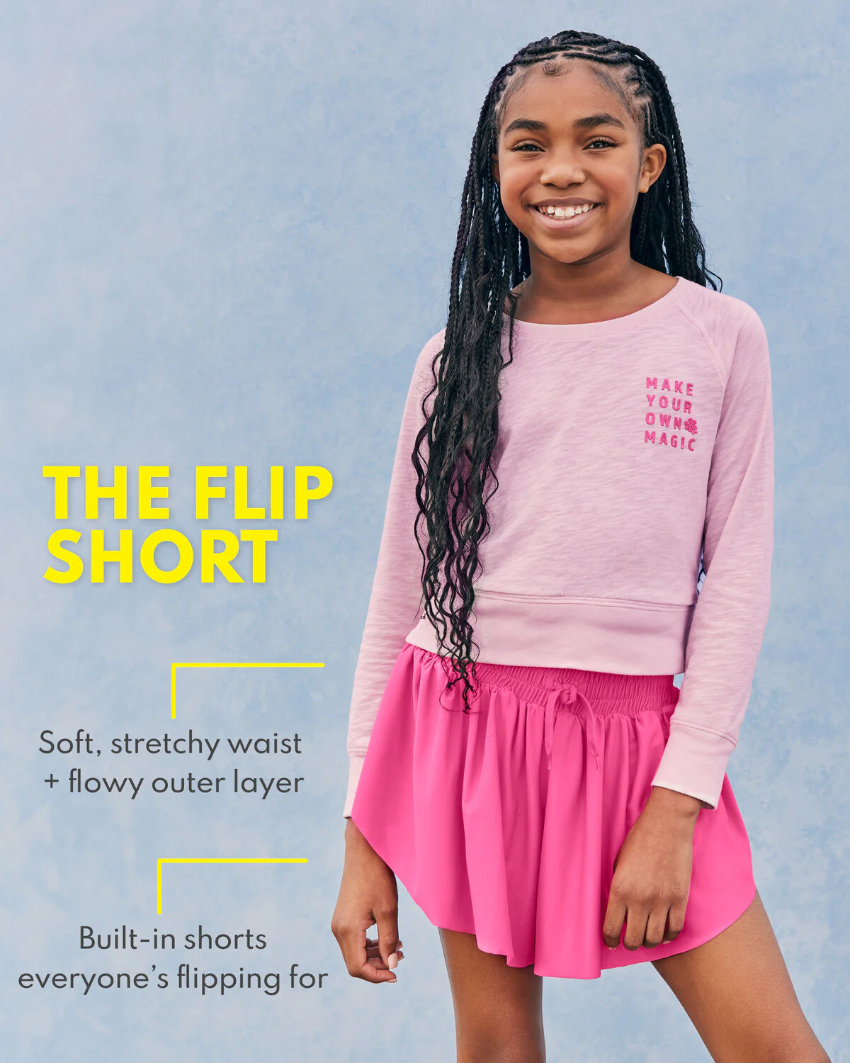 Carter's Kid Floral Pull-On Flip Shorts