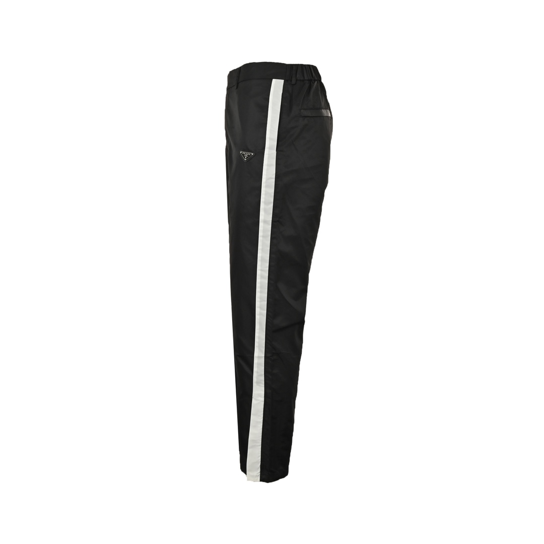 Prada Side Stripe Nylon Trousers