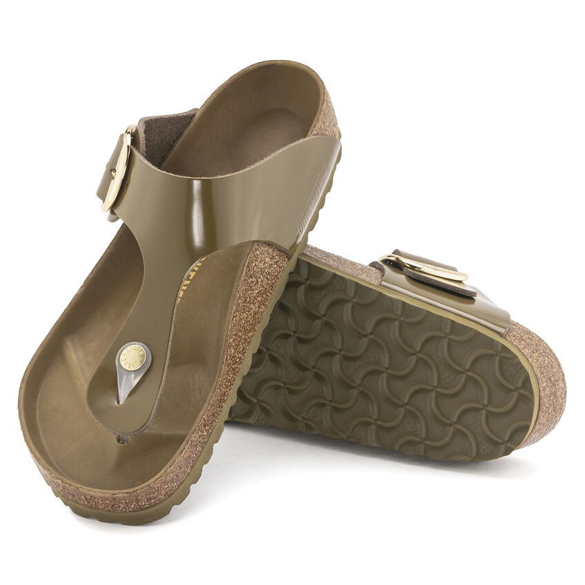 Gizeh Big Buckle Natural Leather Patent B-93226