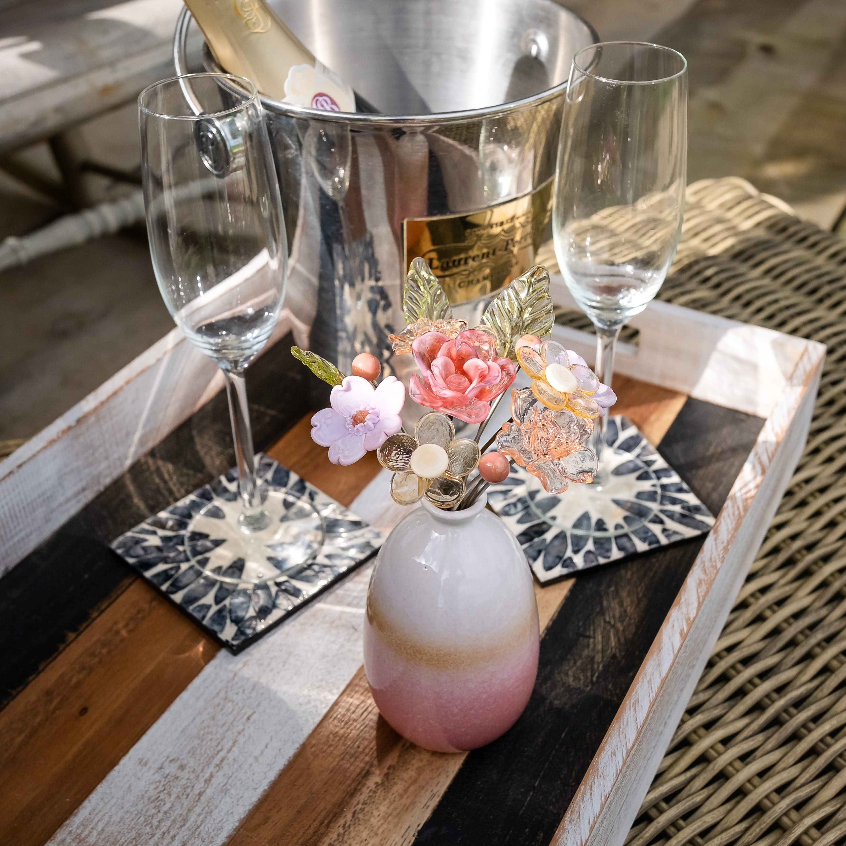 ✨NEW✨Beauty That Never Fades-Handcrafted Glass Flower Bouquets