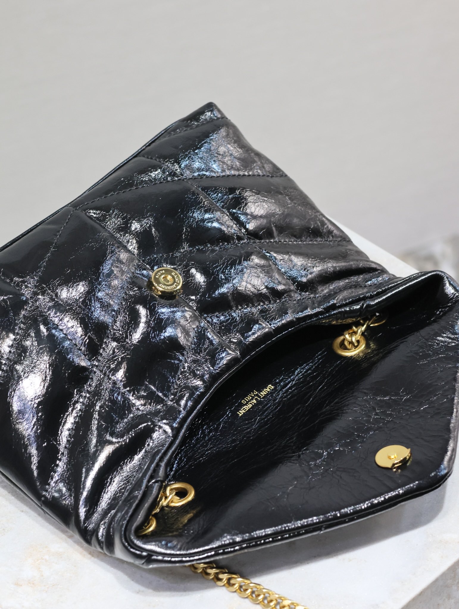 Yves Saint Laurent Loulou Puffer mini chain bag 759337