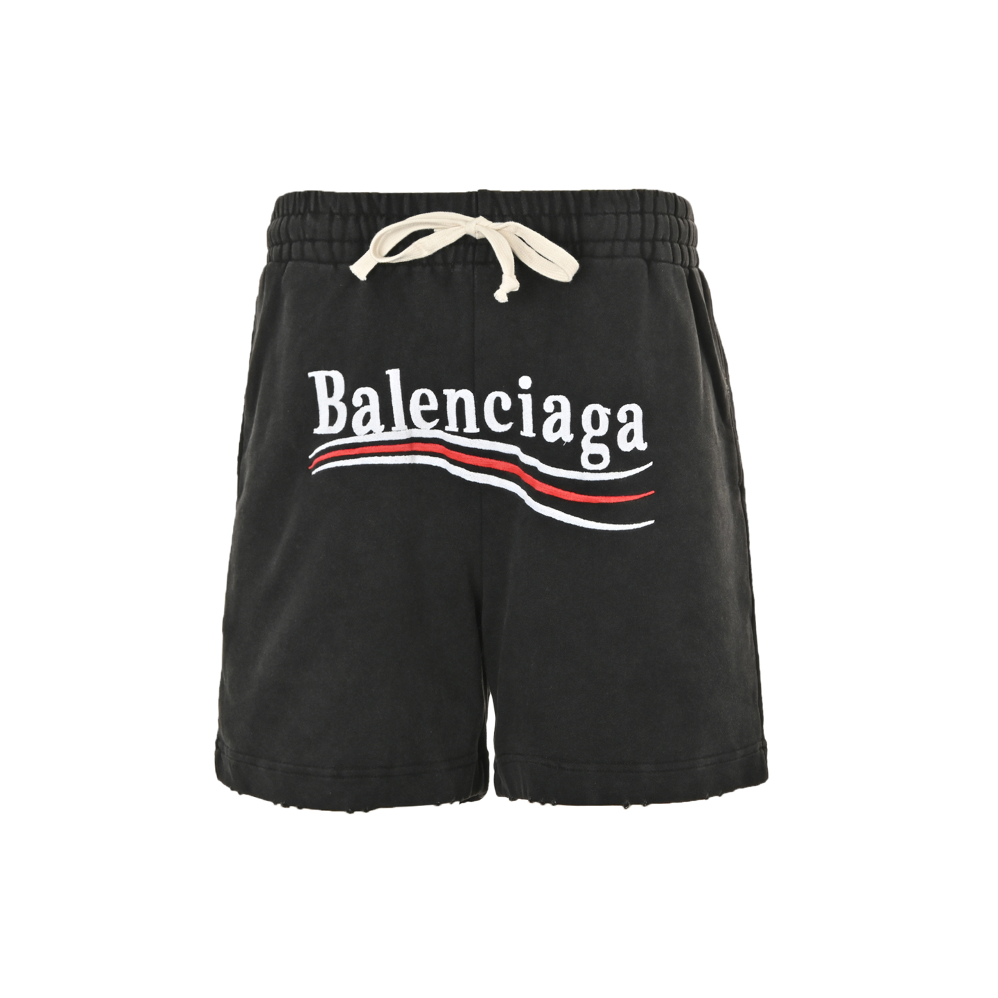 Balenciaga Coke Embroidered Terry Shorts