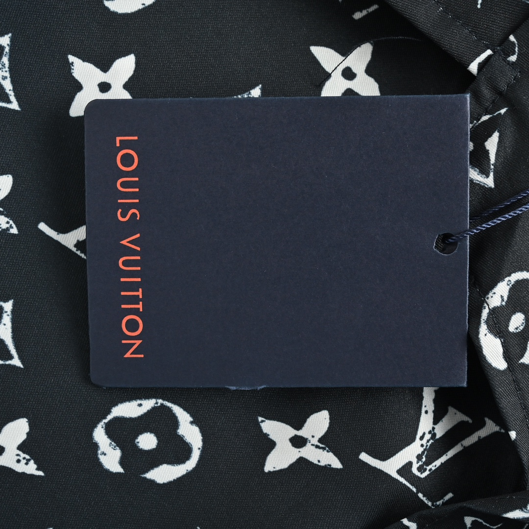 Louis Vuitton 24ss full print monogram silk suit short sleeve shirt