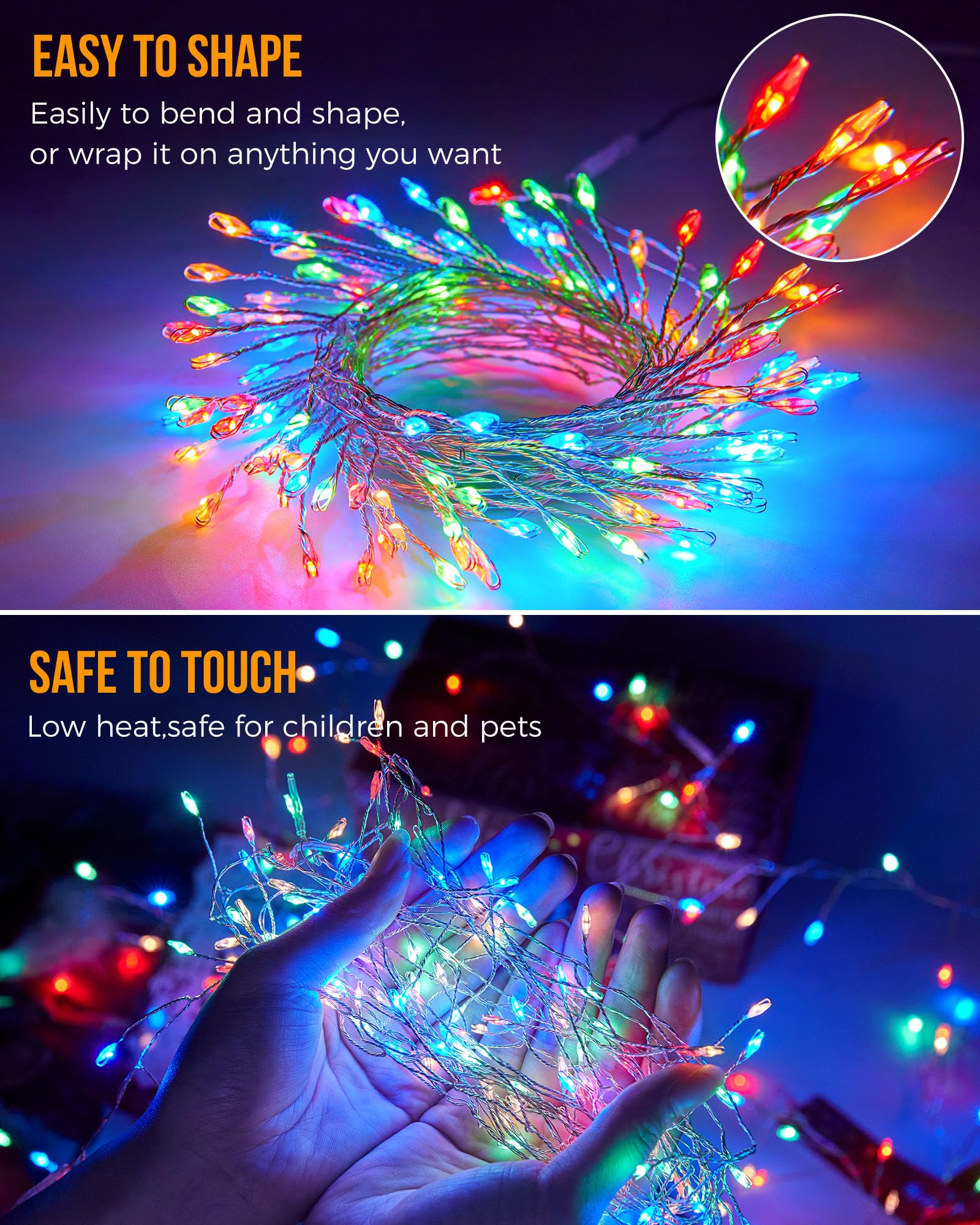 🔥Last Day 50% OFF🔥10Ft LED Copper Wire Fairy String Lights🎄