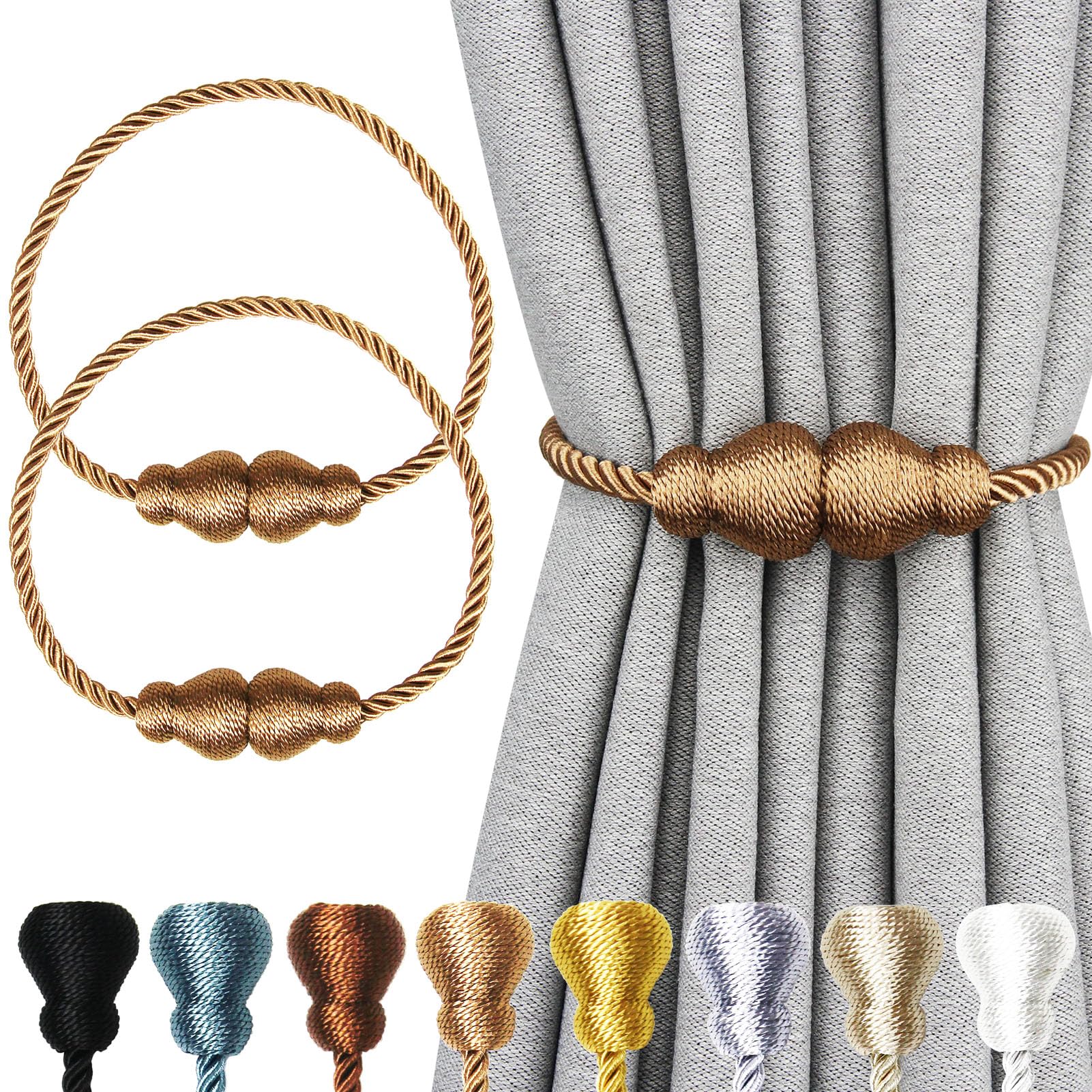 🎉Buy more, save more! 🛍️💰Decorative magnetic curtain holder🏡