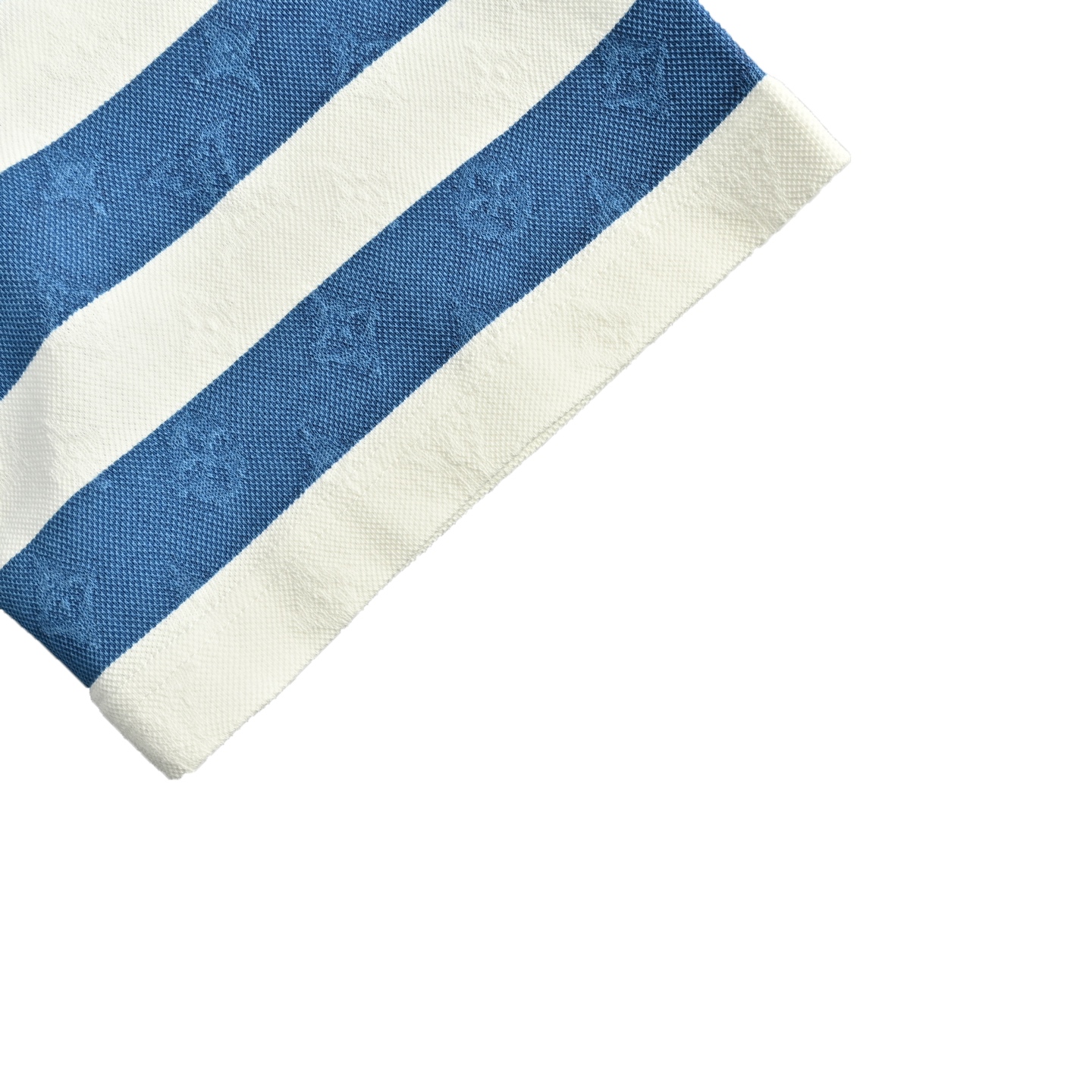 Louis Vuitton 25ss blue striped Polo short-sleeved