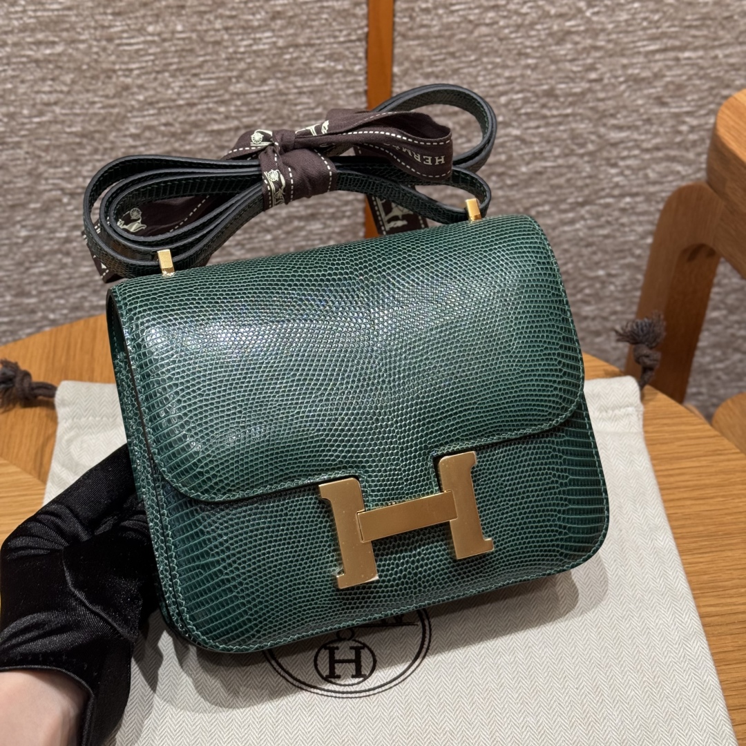 Hermès Constance 60Vert cypress (hand-made)