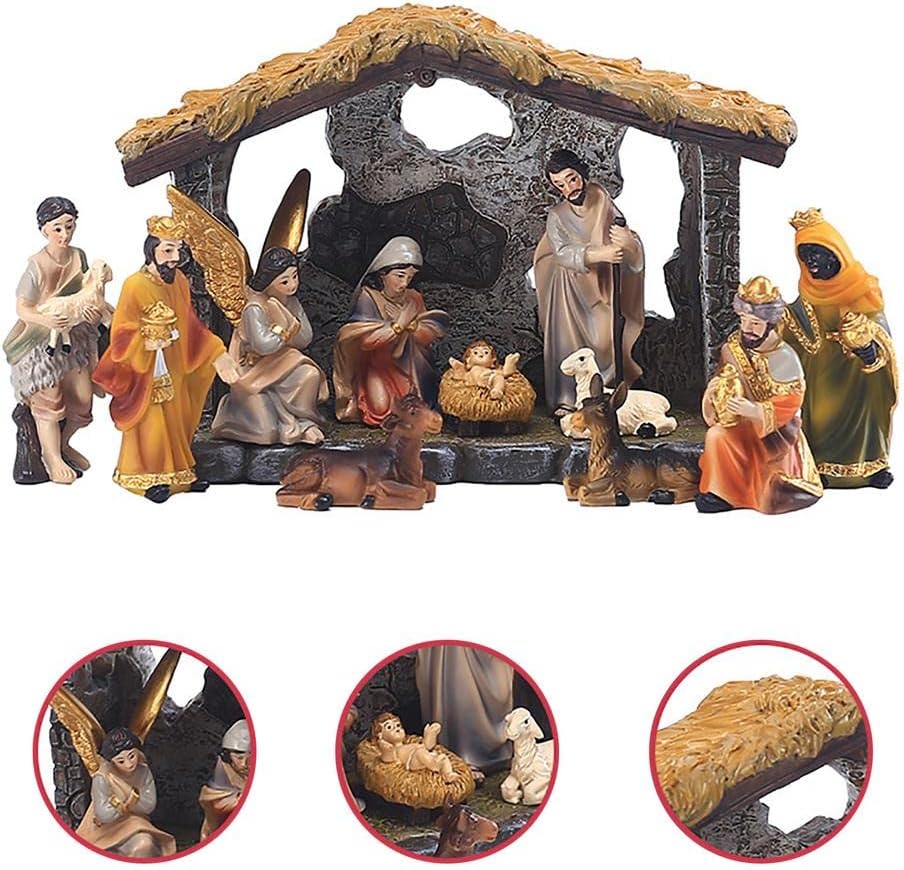 🎄🎅Early Christmas Sale 50% OFF-12pcs, Real Nativity Scene Figurines - Indoor Christmas Decoration🔥Buy 2 Get 10% OFF & Free Shipping