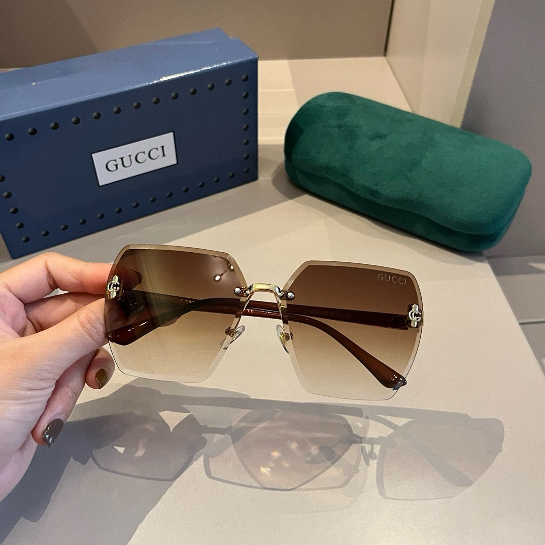 Gucci rimless sunglasses