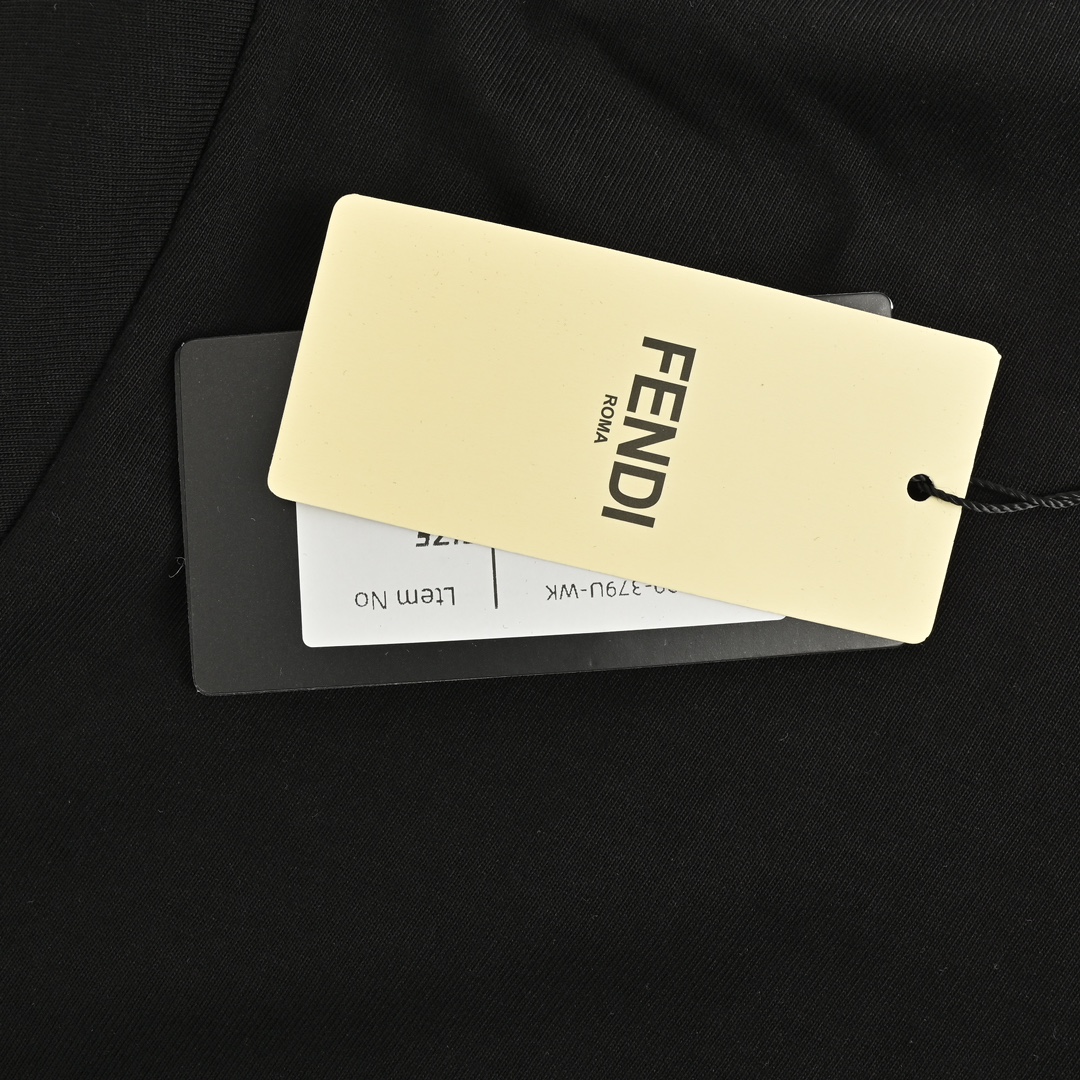 Fendi 24ss double F letter print short sleeves