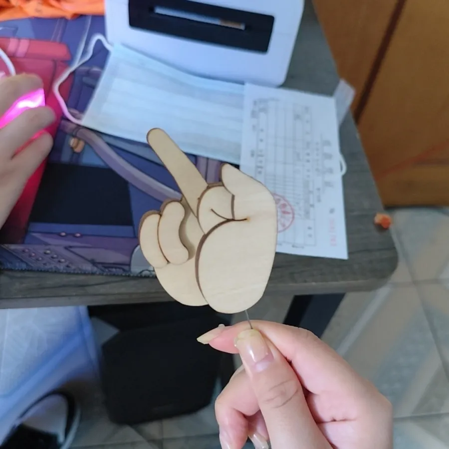 ✨Hot Sale 50% OFF--🤣Funny Wooden Finger Brooch 🔥BUY 5 GET 3 FREE🔥