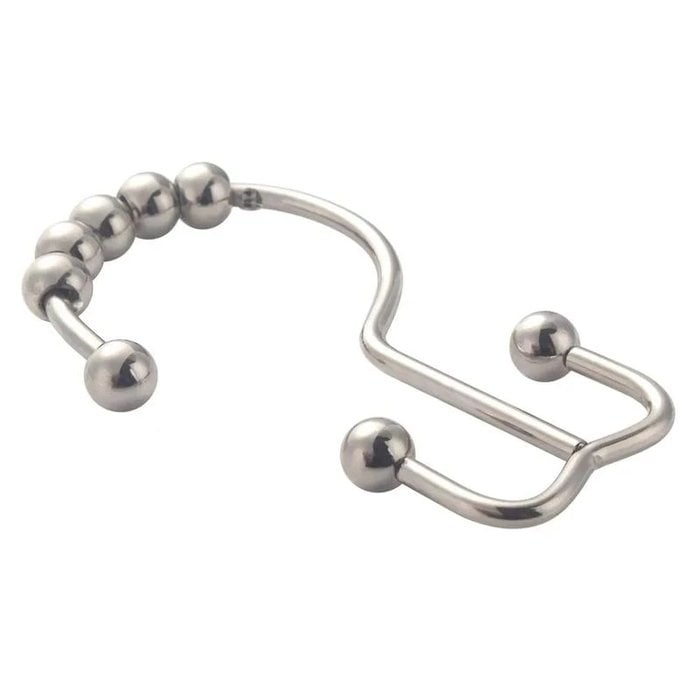 (🔥Summer Hot Sale- 49% OFF)Stainless Steel Shower Curtain Hook, 6 PCs/Set, Buy 2 Get Extra 10% OFF