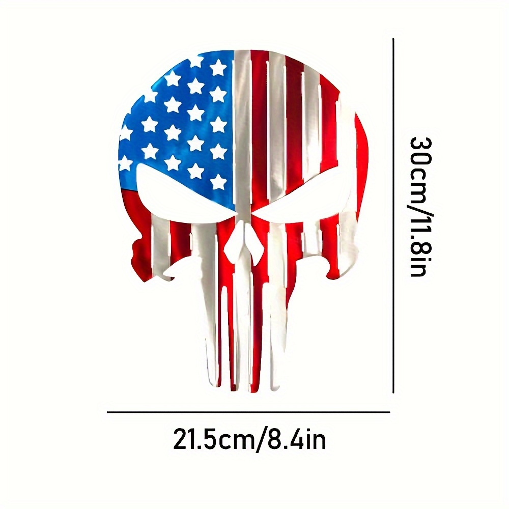 🔥ON SALE🔥🇺🇸 Patriotic Punisher Skull Wall Metal Art – CNC-Cut Precision Metalwork