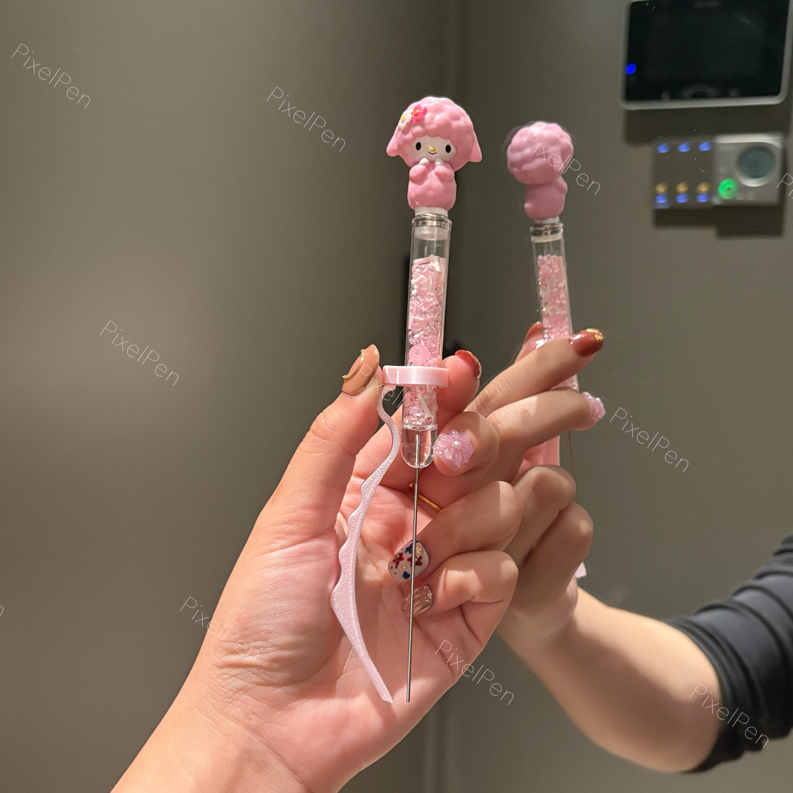 PixelPen Magnetic Grip Piecing Bean Pen Tool 2.6mm for small beans | pink sheep
