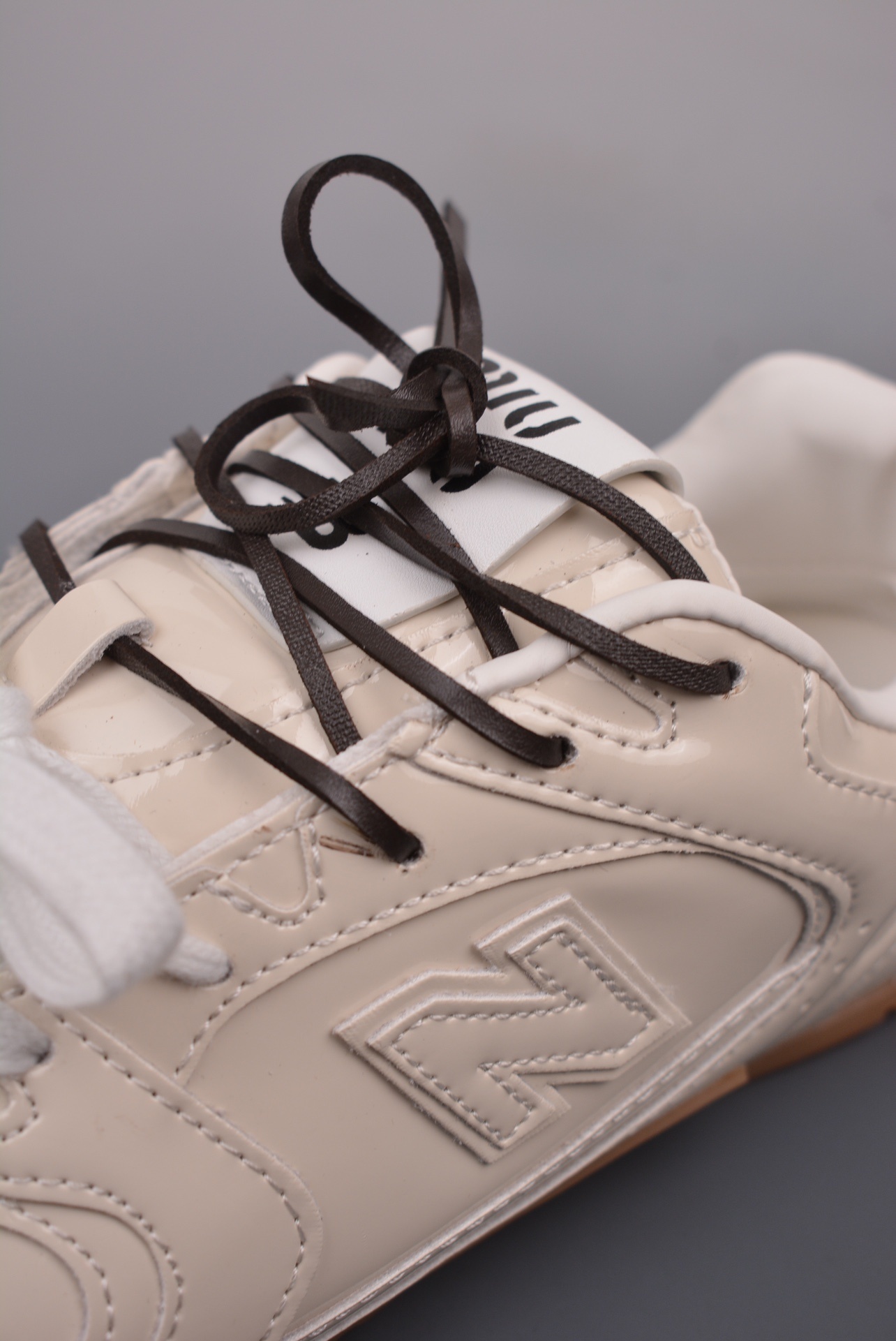 Miu Miu x New Balance 530 SL Leather Sneakers 