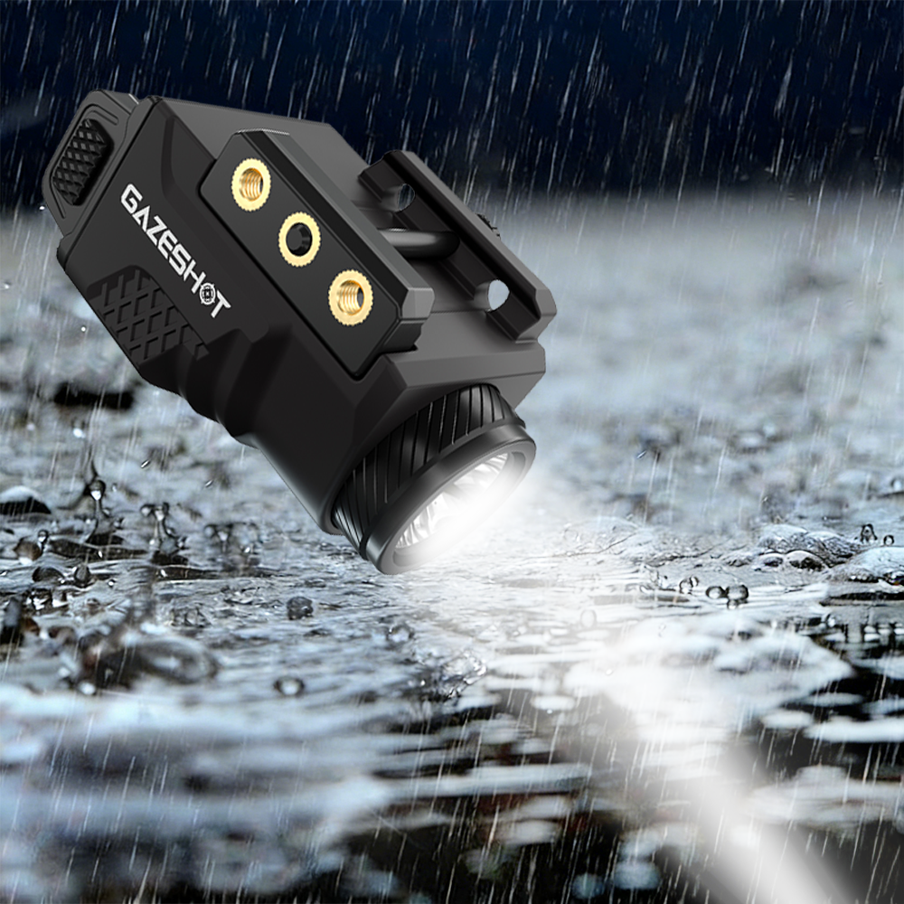 GAZESHOT 800lm outdoor Light with Laser for Picatinny Rail Mounting Ideal for Outdoor Scenarios