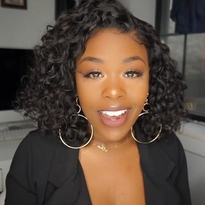 New Vacation Wig Short Water Wave Custom Summertime Wig
