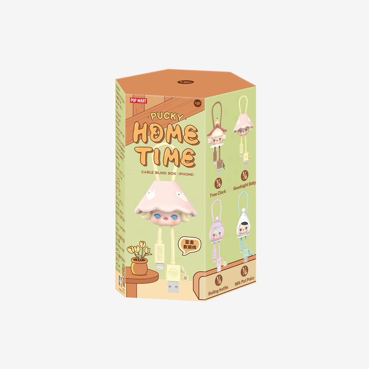 POP MART PUCKY Home Time Series-Cable for iPhone [1 Blind Box]