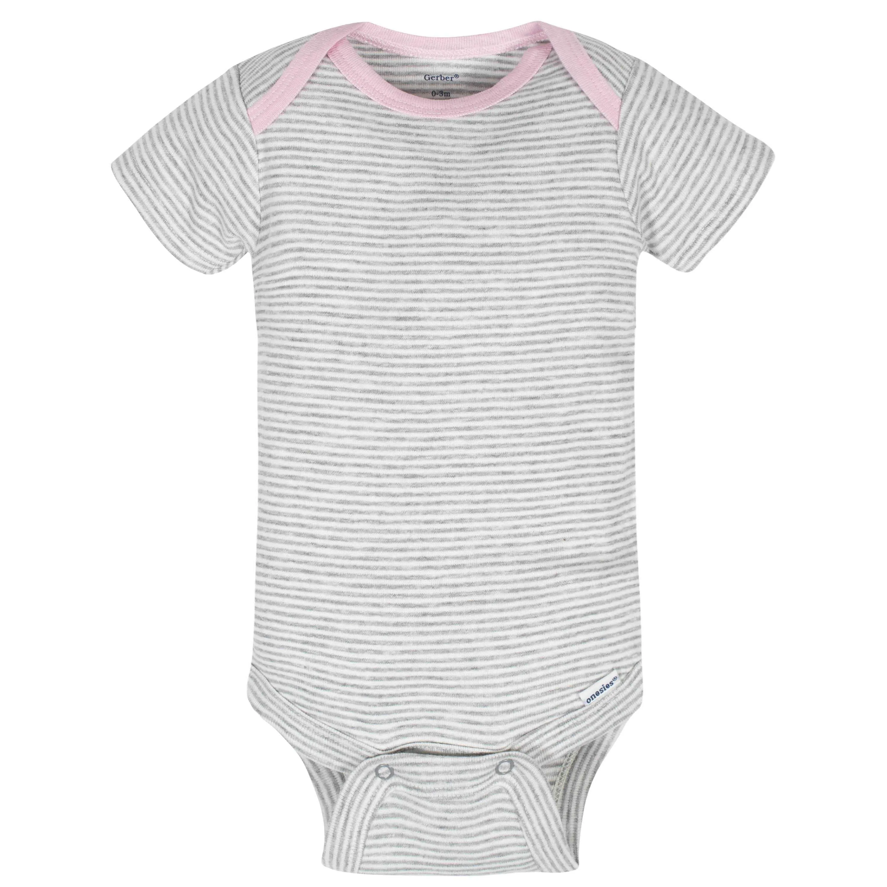 8-Pack Baby Girls Princess Short Sleeve Onesies Bodysuits