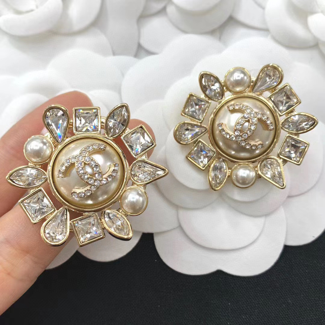 Chanel Sunflower Earrings