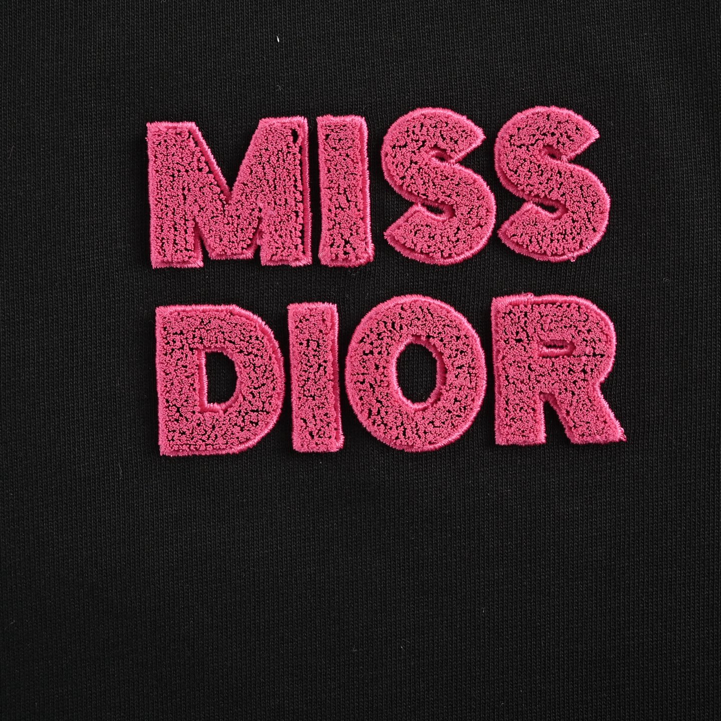 Dior 25ss toothbrush flocked lettering short sleeve