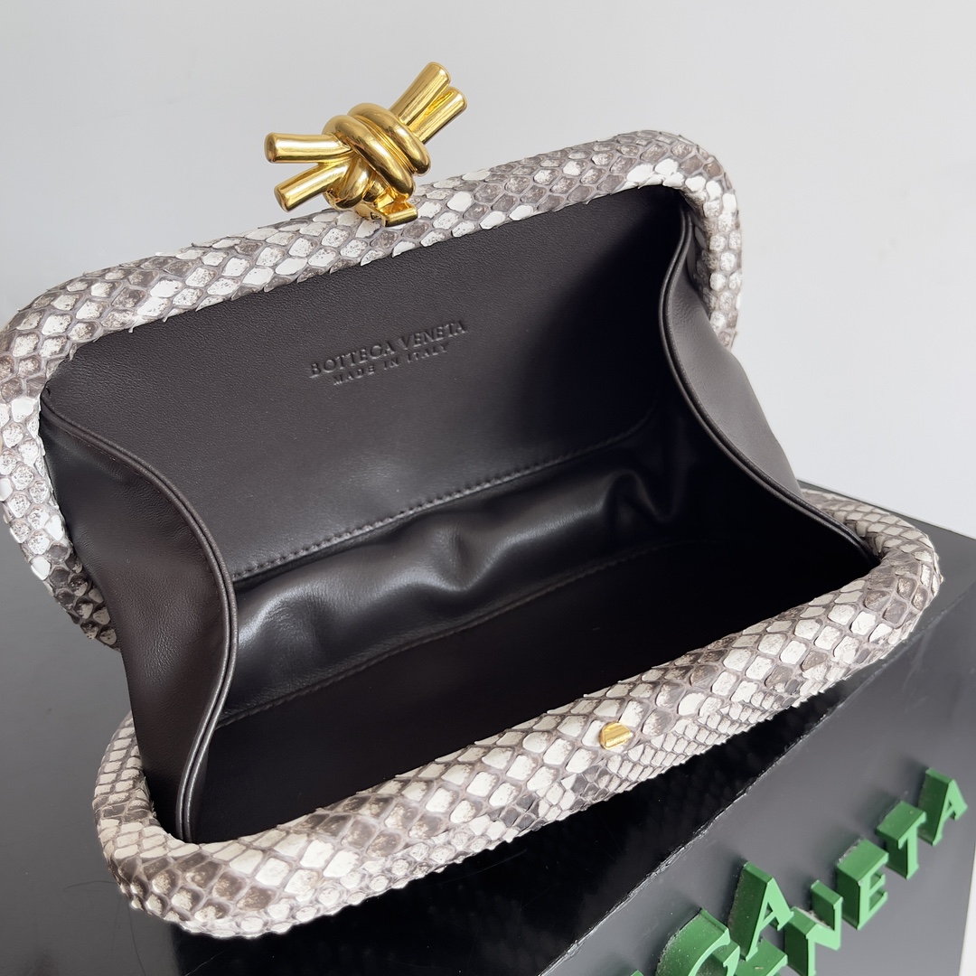 Bottega Veneta Python Leather Evening Bag 754614
