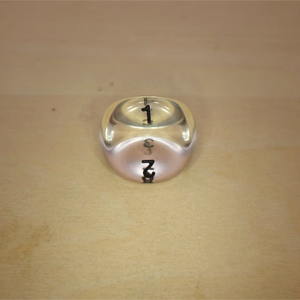 Translucent Gemstone Style D3 (3-Sided) Die Dice