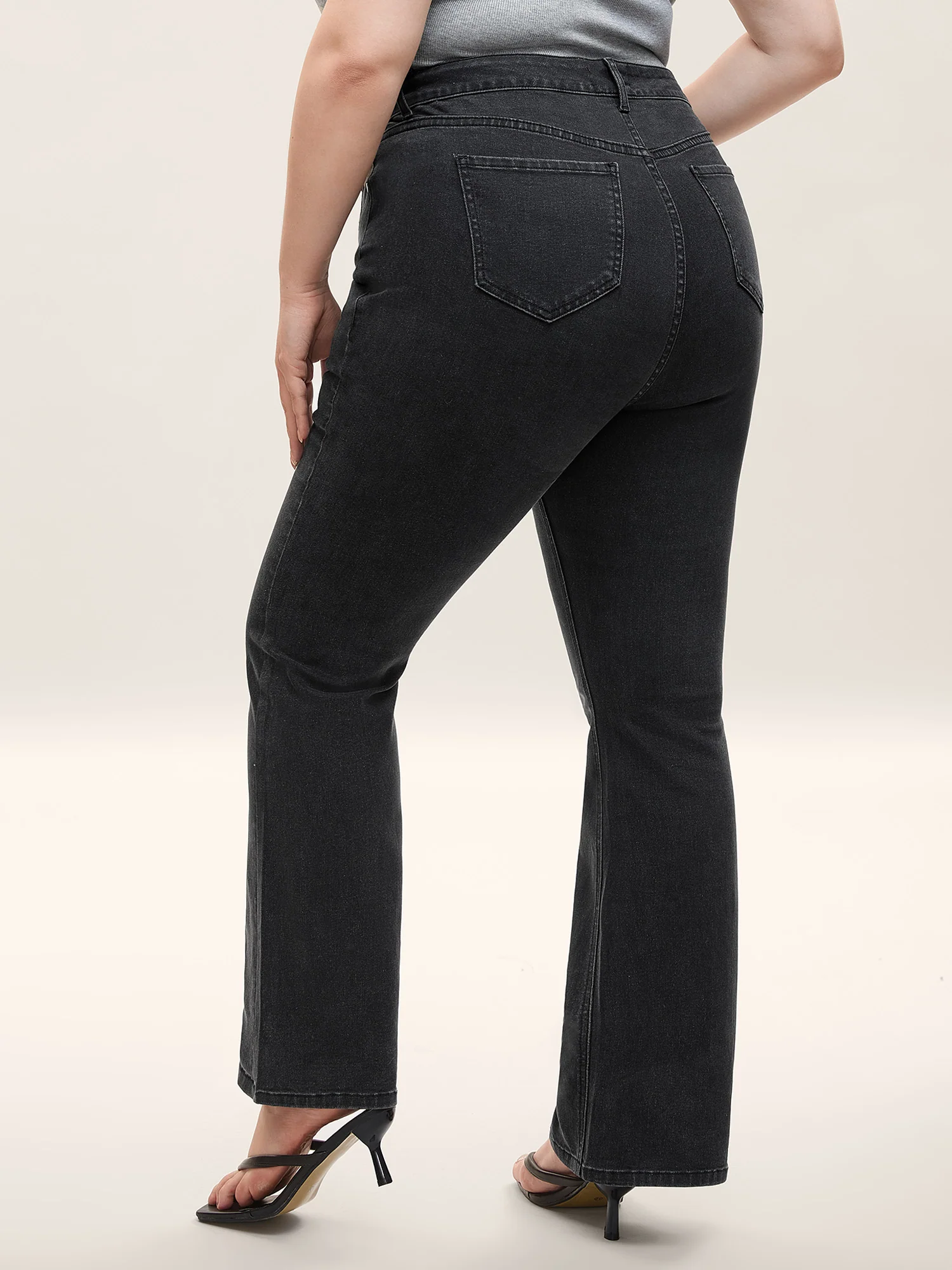 Stretchy Classic Bootcut Mid-Rise Jeans