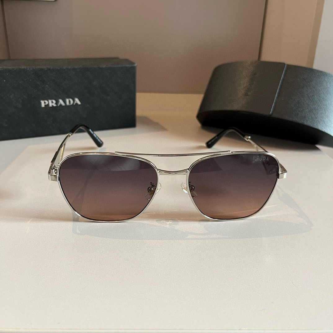 Prada round frame sunglasses