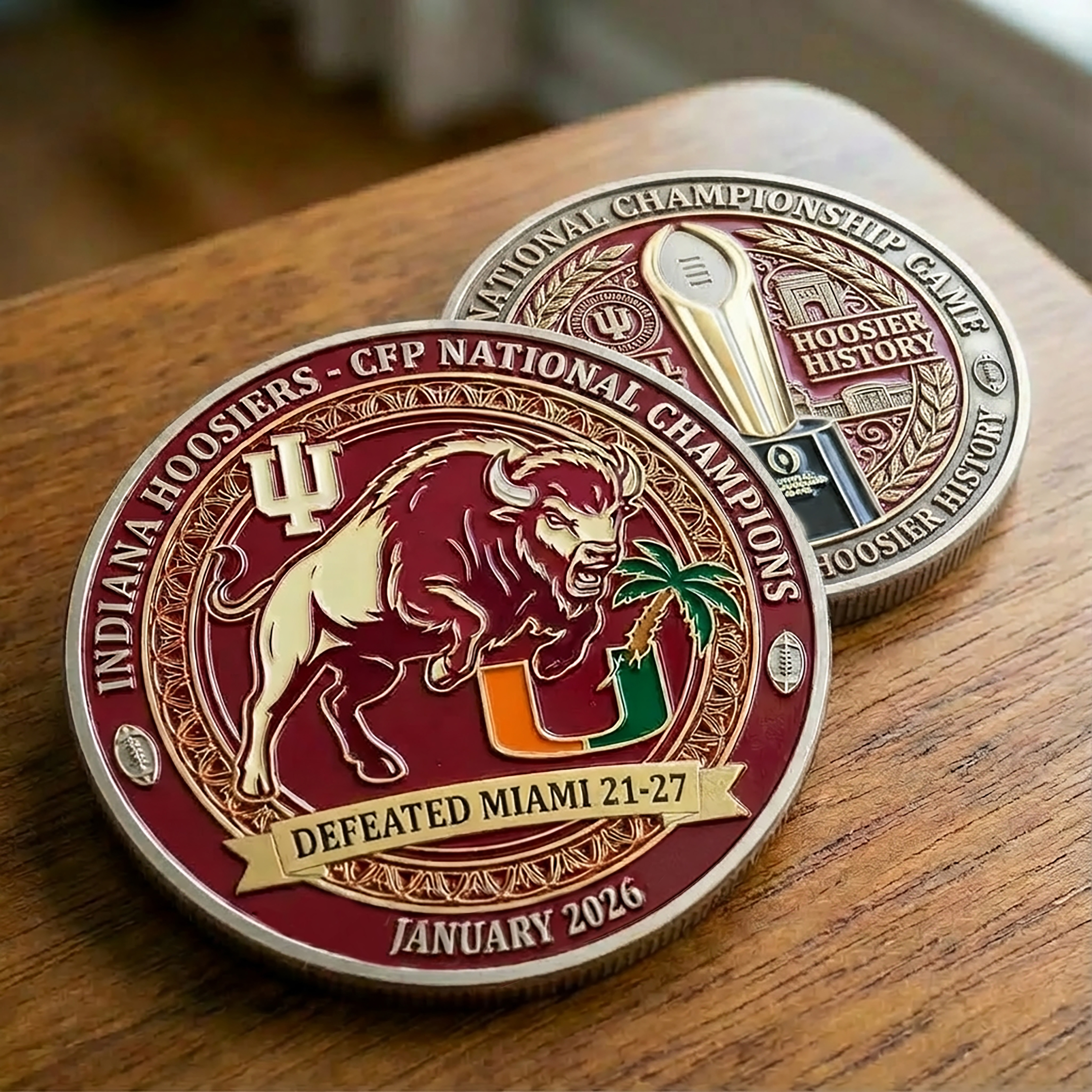🏆Indiana Hoosiers – CFP National Champions Commemorative Coin