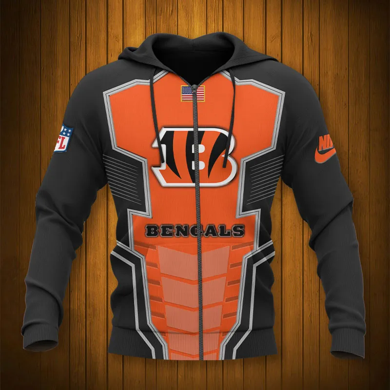 CINCINNATI BENGALS 3D HOODIE TTB4305