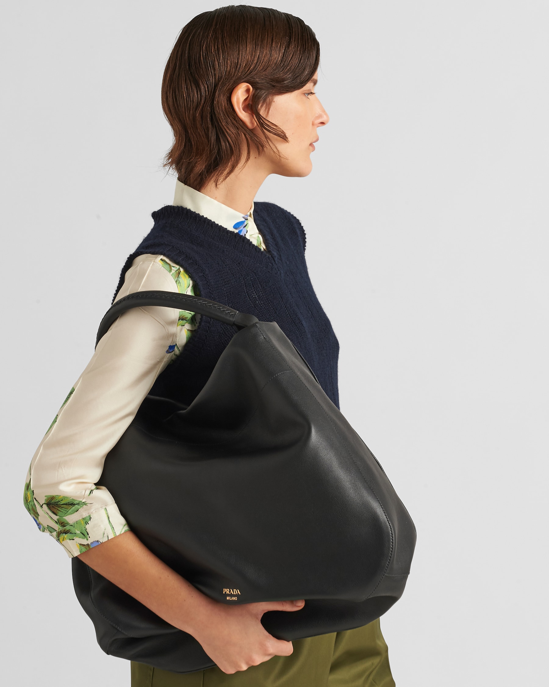 Prada Large Leather Shoulder Bag1BC218_2CYS_F0002_V_OVO