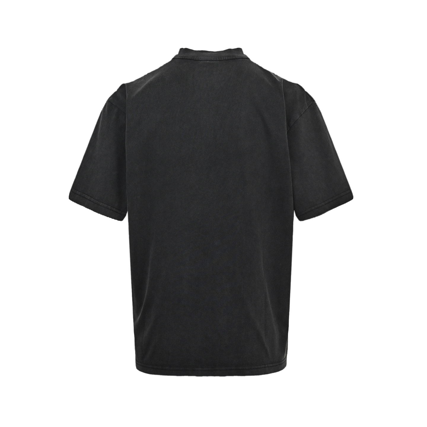 Balenciaga Night scene pattern faded letter print round neck short sleeves