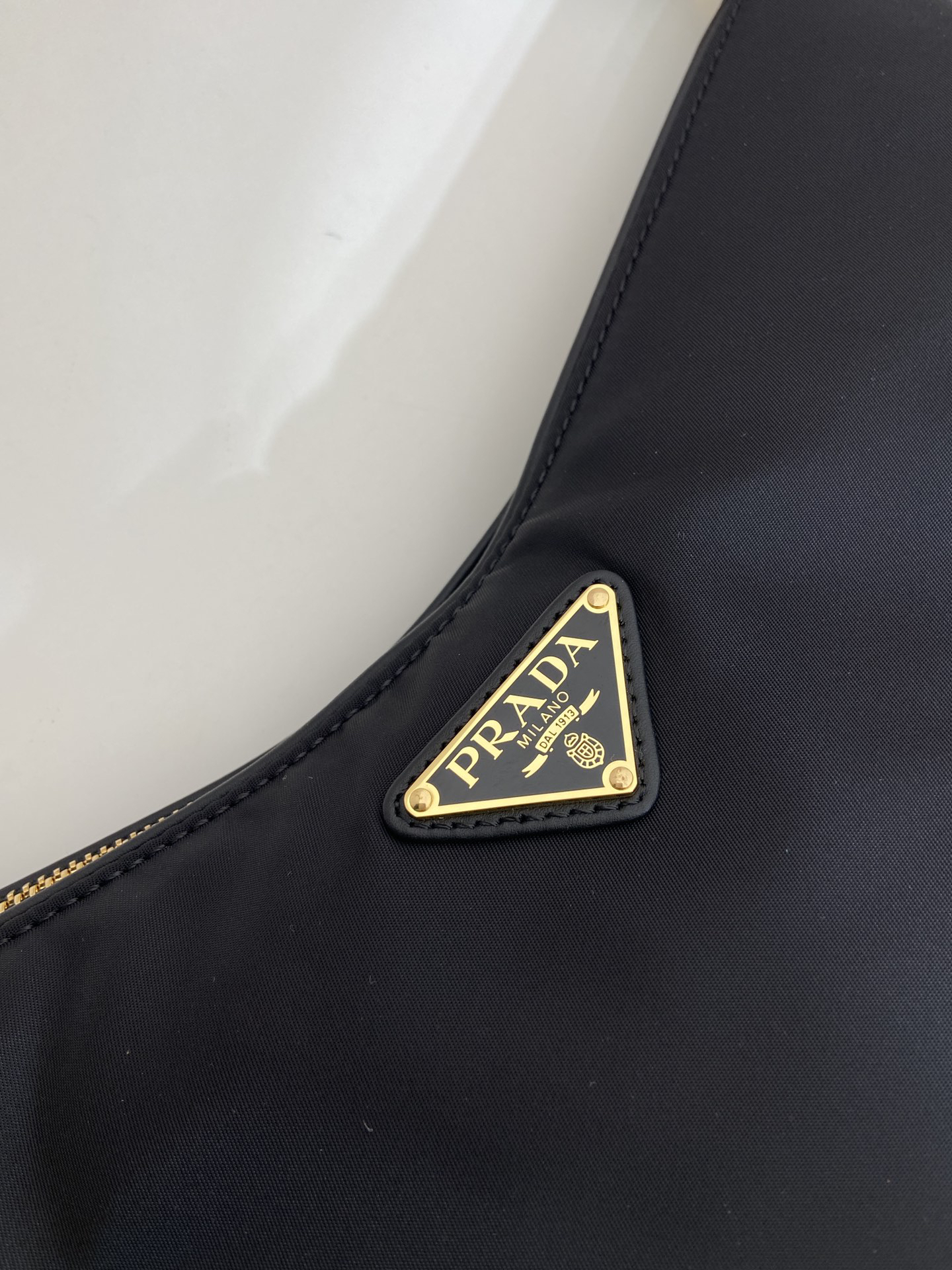 Prada Tessuto Locker nylon lock shoulder bag 1BC232