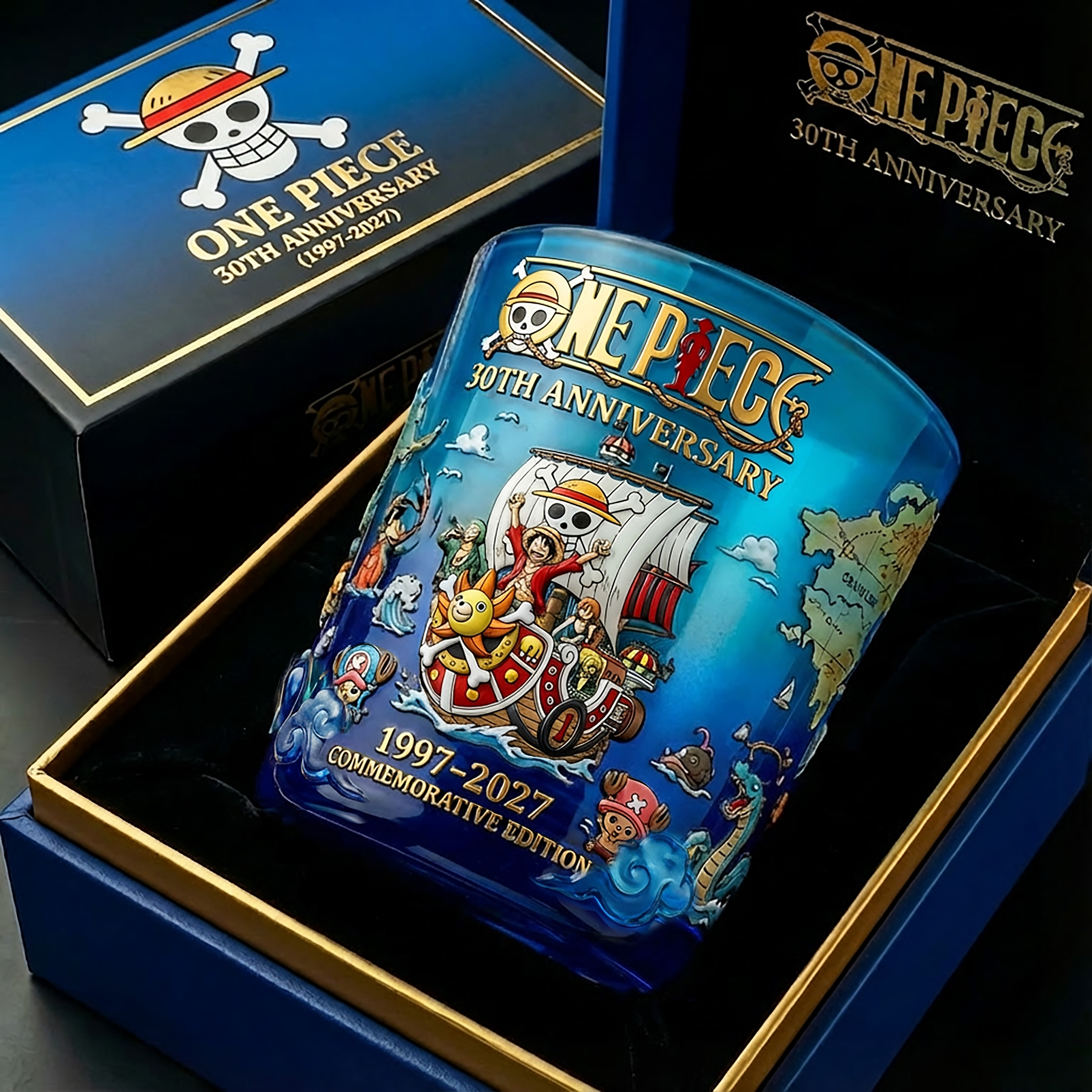 ONE PIECE 30th Anniversary Commemorative Whiskey Glass