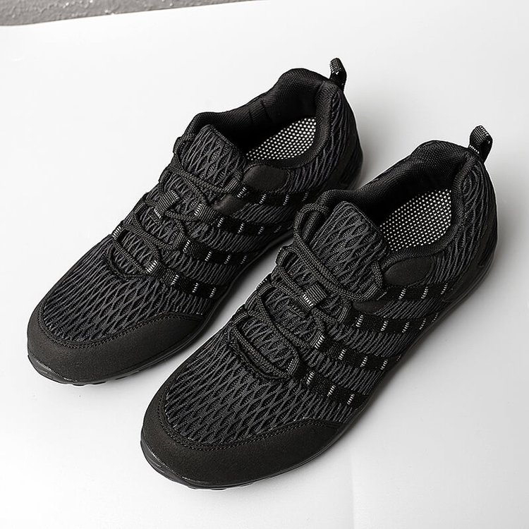 Couple Lace-Up Mesh Sneakers