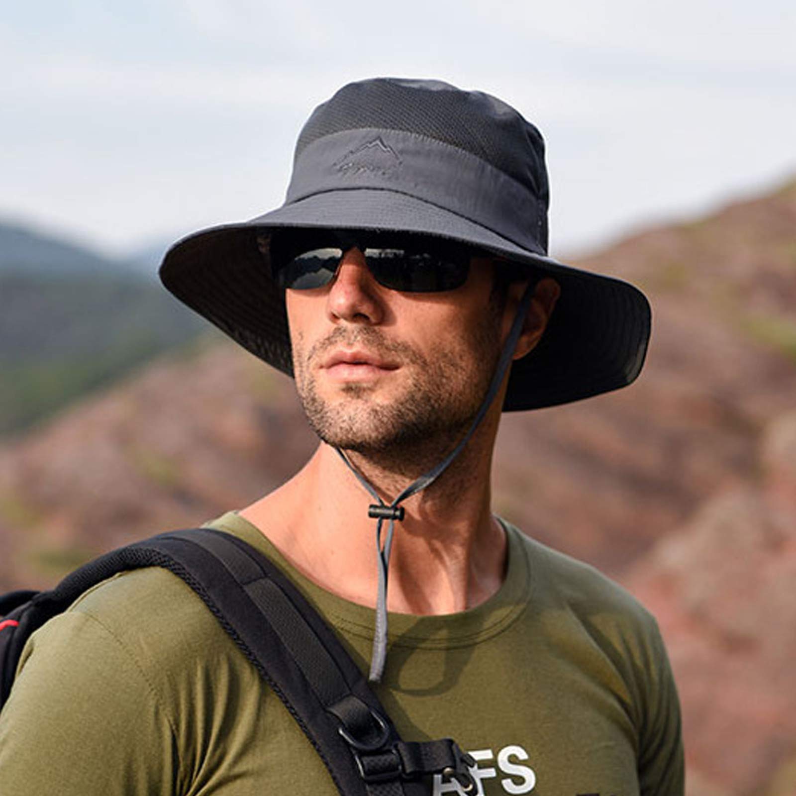 🔥 Hot Selling 🔥-[SAVE 50% OFF]--Men & Women Outdoor UV Sun Protection Wide Brim Hat with Face Cover & Neck Flap--BUY 2 GET FREE SHIPPING!
