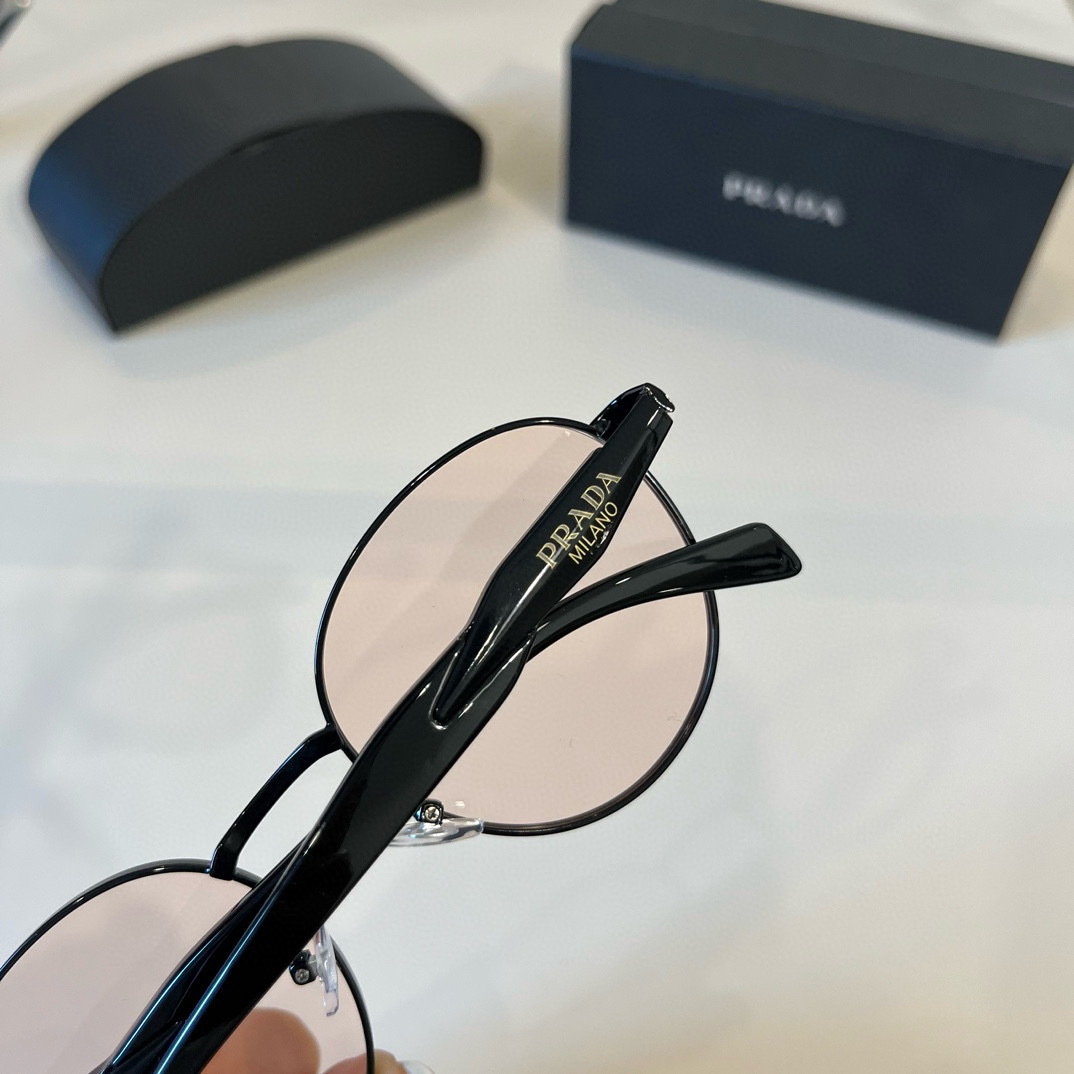 Prada round frame sunglasses