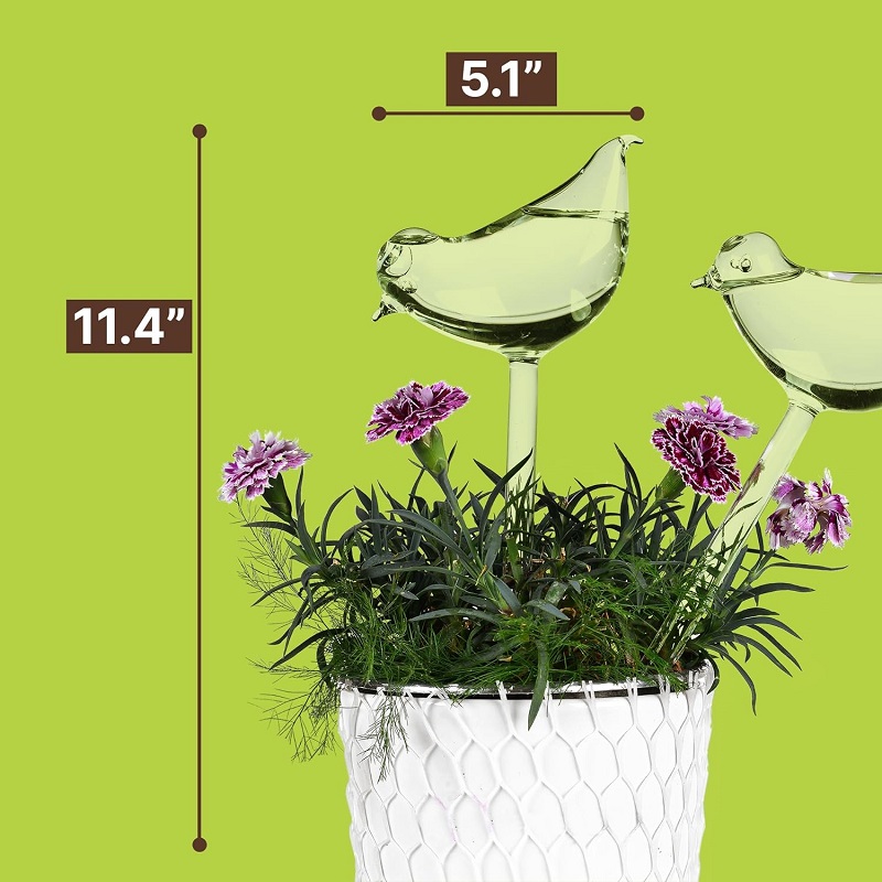 BUY 5 GET 3 FREE & FREE SHIPPING--Beautiful Bird Shaped Glass Self-Watering Globes - Automatic Plant Watering Device