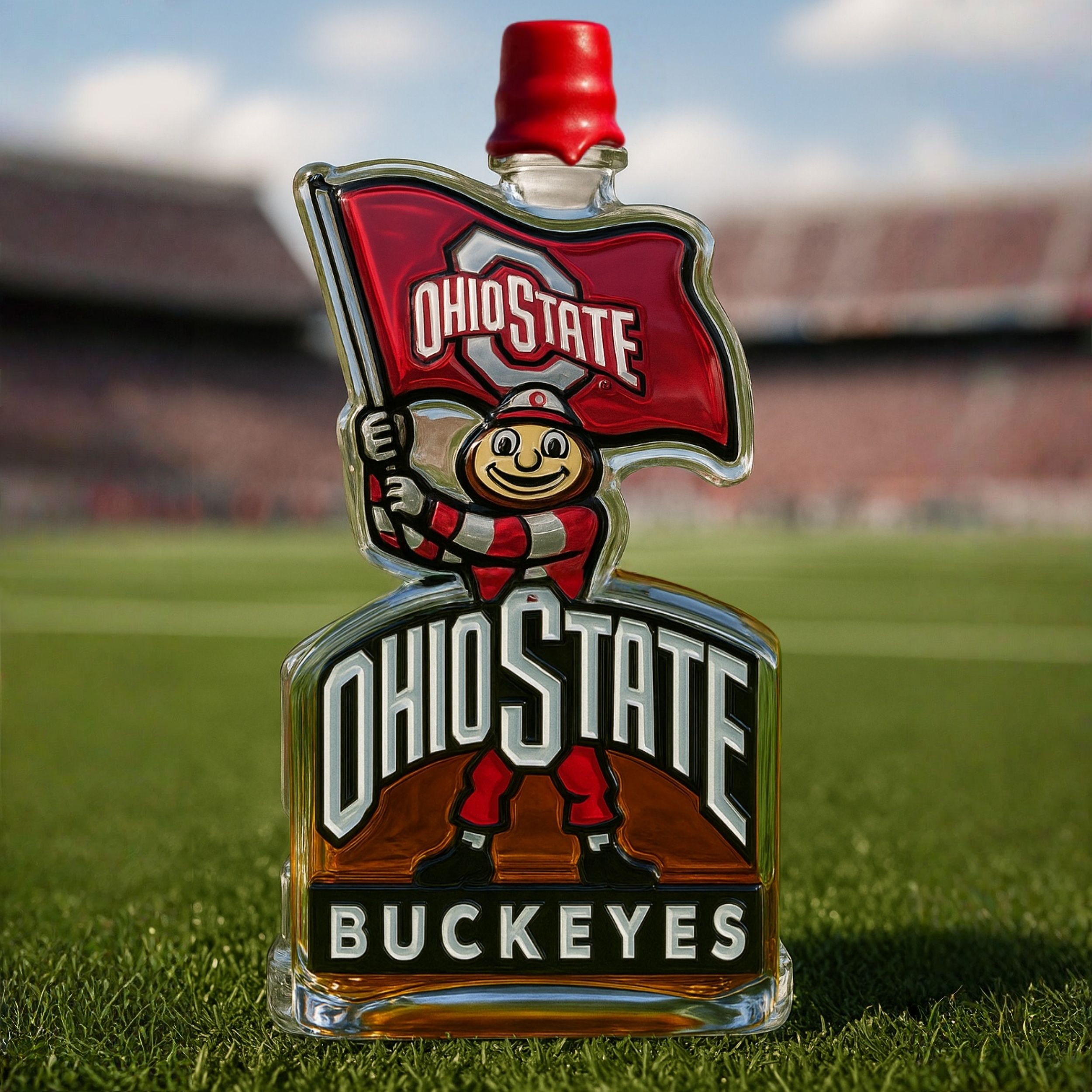 Ohio State Buckeyes Whiskey Bottle