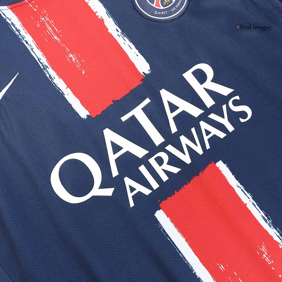 KVARATSKHELIA #7 PSG Home Football Jersey Custom Shirt 2024/25 - UCL