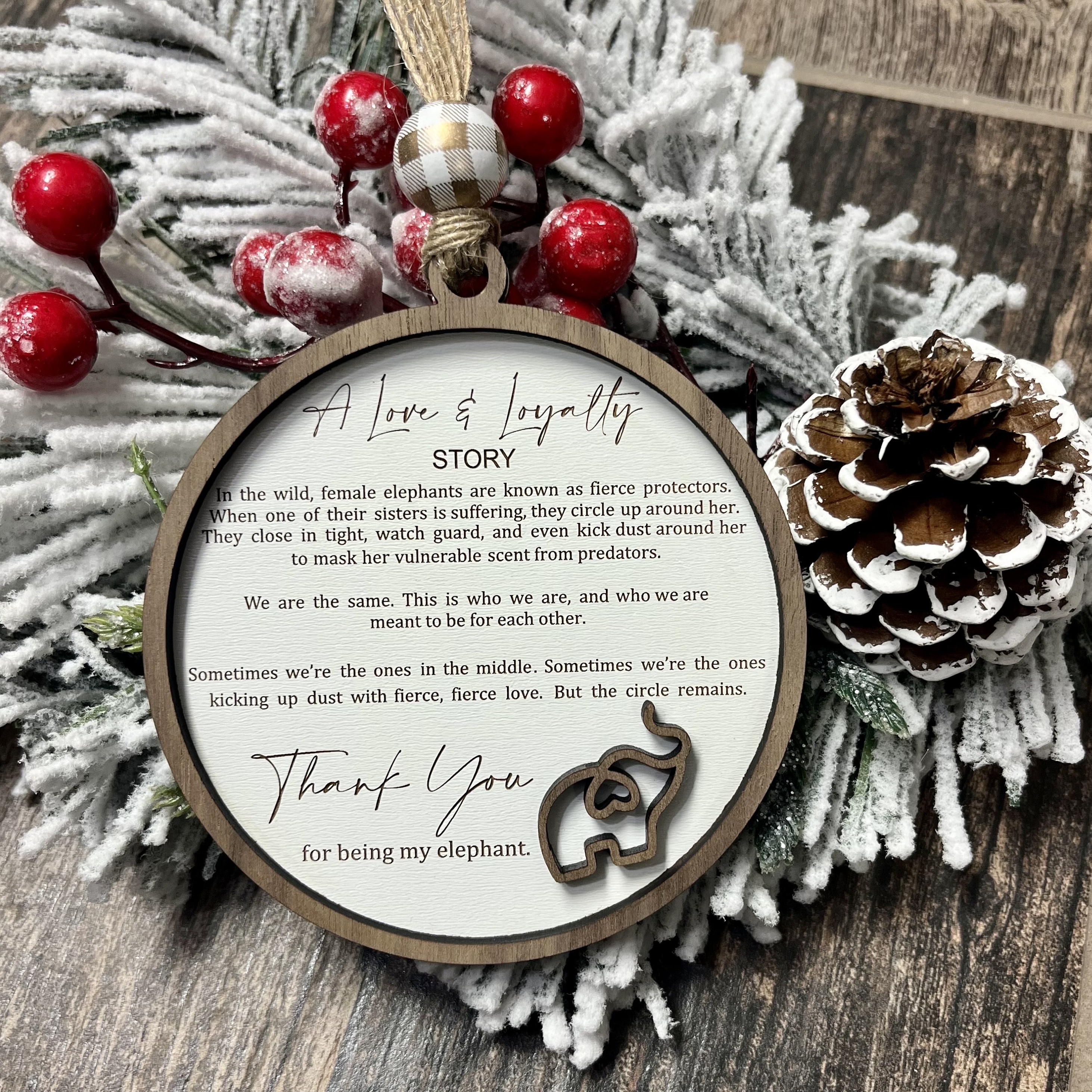 🎁Sisterhood Elephant Ornament-Besties Gift