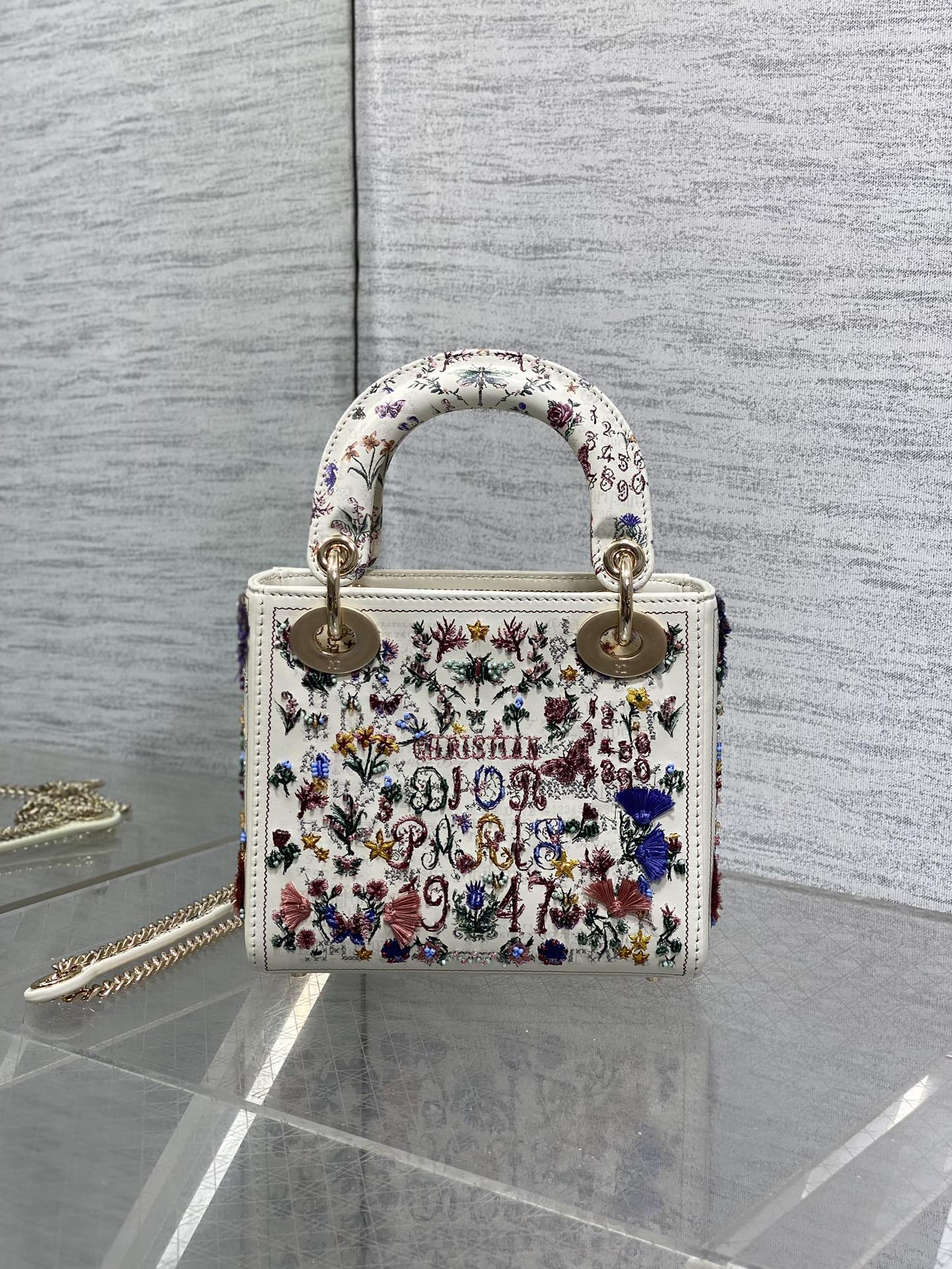 Dior Lady Limited Edition Heavy Beads Princess Diana Bag