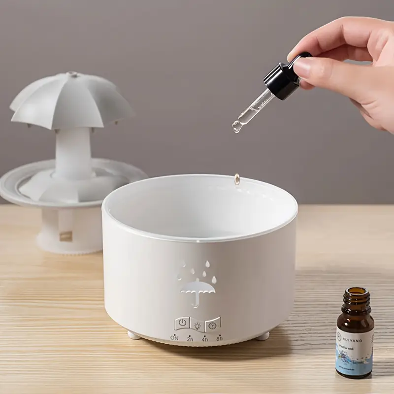☔☔Colorful Raindrop Rotating Aroma Diffuser and Humidifier (Raindrop Simulation)
